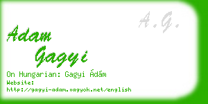 adam gagyi business card