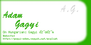 adam gagyi business card